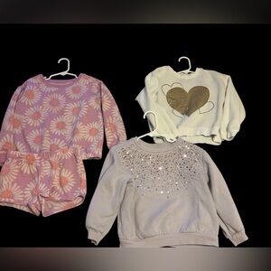 Girls 5T Sweatshirts- one is a set